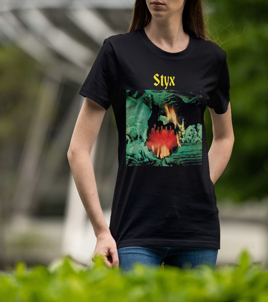 Styx Band Album Cover Artwork Flame T-Shirt