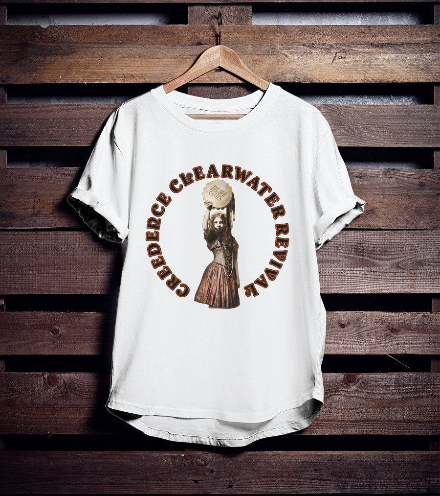 Creedence Clearwater Revival Dancing Girl With Tambourine T-Shirt