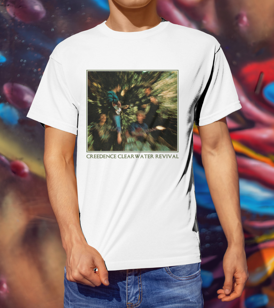 Creedence Clearwater Revival Blurred Band Photo T-Shirt
