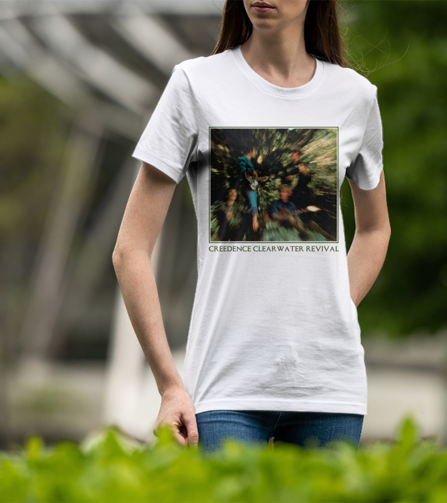 Creedence Clearwater Revival Blurred Band Photo T-Shirt