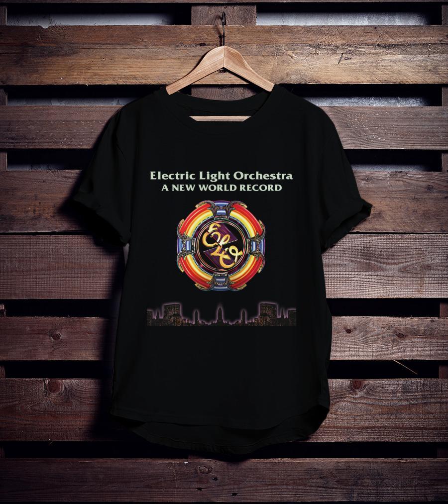 Electric Light Orchestra A New World Record Elo City Skyline T-Shirt