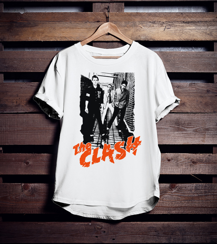The Clash Iconic Punk Rock Band Photography T-Shirt