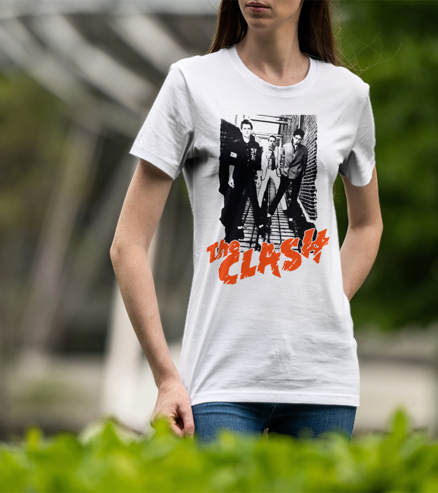 The Clash Iconic Punk Rock Band Photography T-Shirt