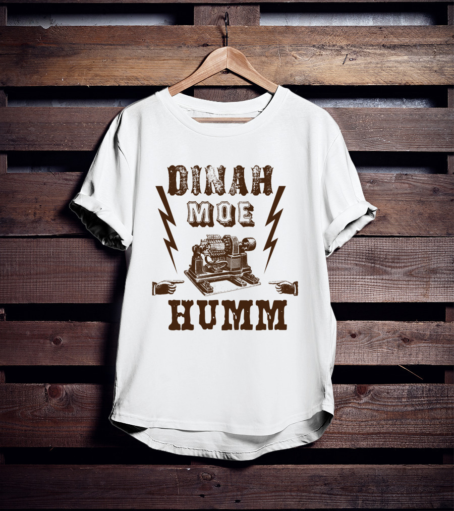 Dinah Moe Humm Lightning Machine Retro Pointing Hands T-Shirt