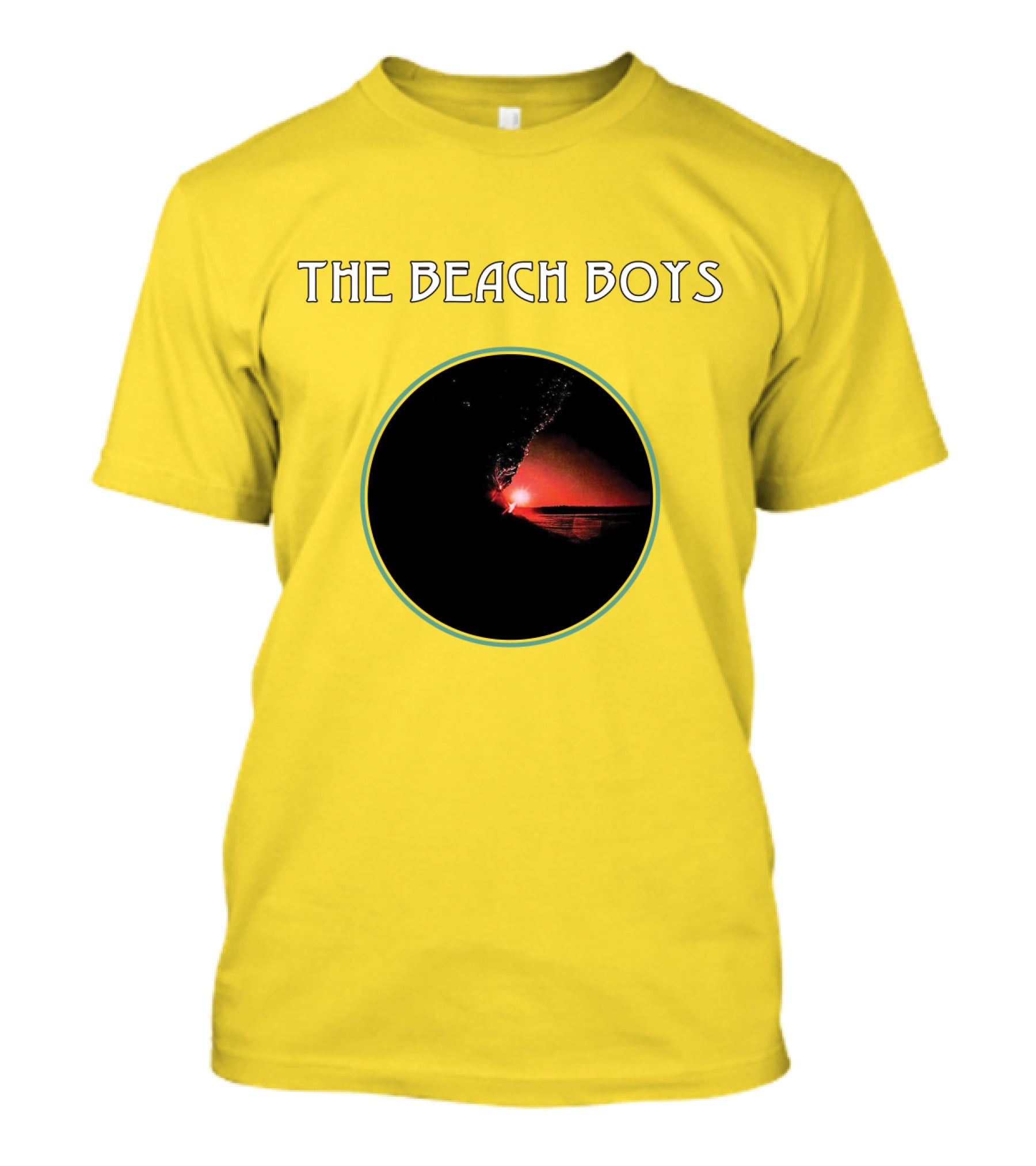 The Beach Boys Surfing Sunset Circle T-Shirt
