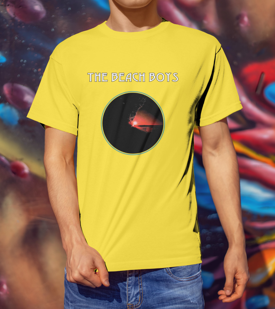 The Beach Boys Surfing Sunset Circle T-Shirt