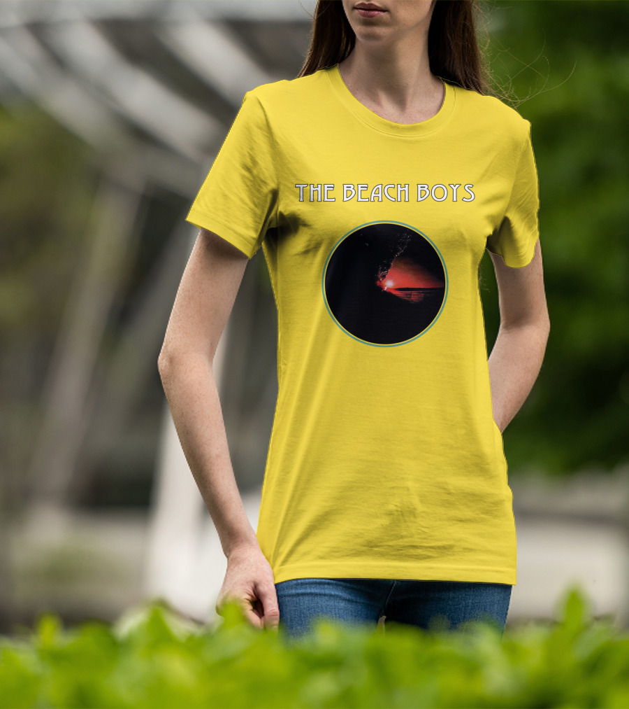 The Beach Boys Surfing Sunset Circle T-Shirt