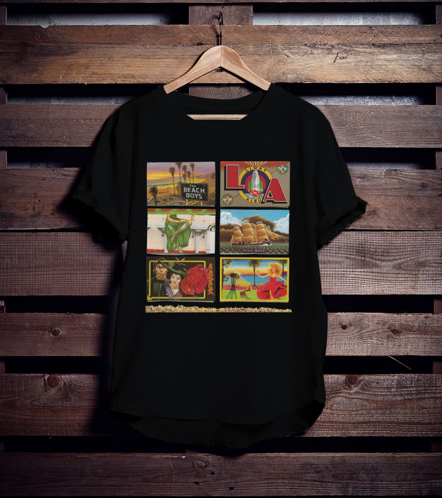The Beach Boys L.a. Album Full Sail Retro Artwork T-Shirt