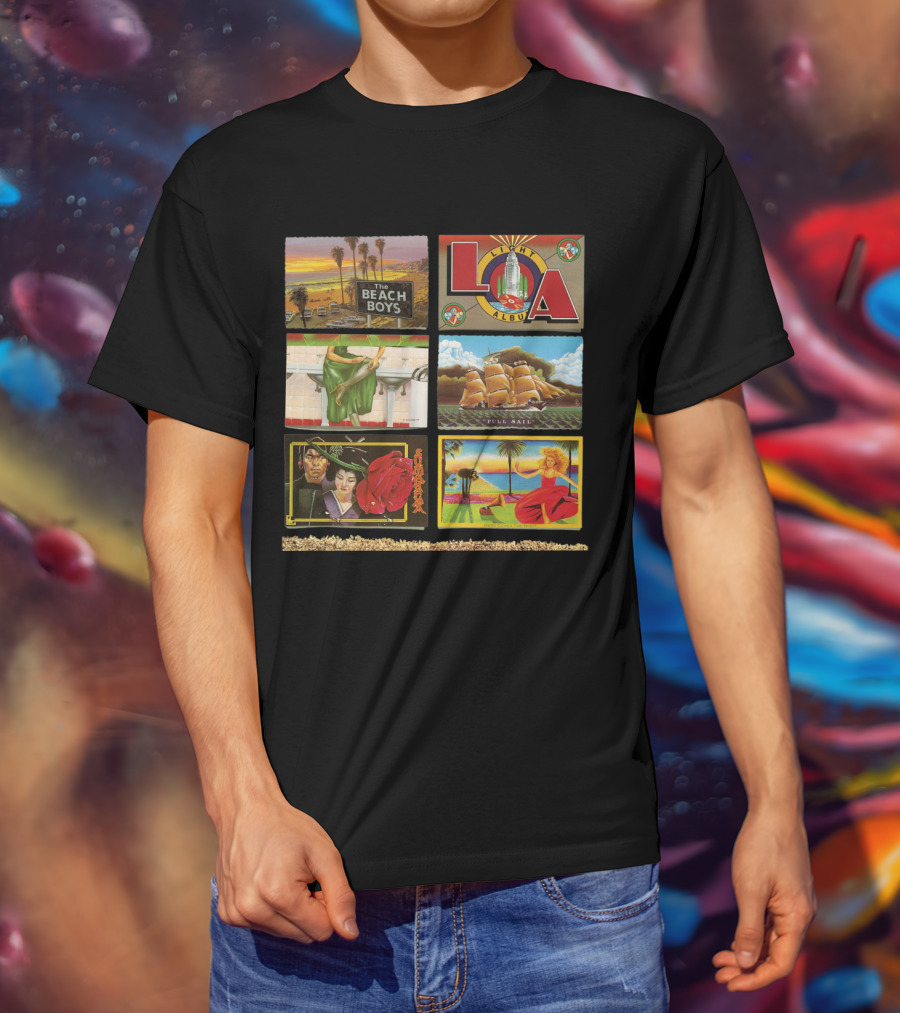 The Beach Boys L.a. Album Full Sail Retro Artwork T-Shirt