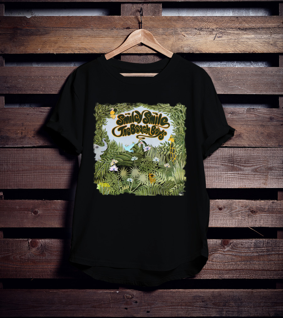 Smile Smile The Beach Boys Jungle Animals Jungle Scene T-Shirt