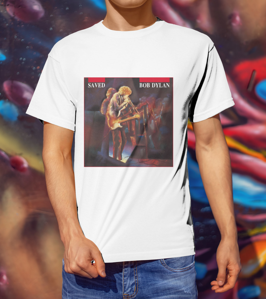 Bob Dylan Saved Live Performance Artwork T-Shirt