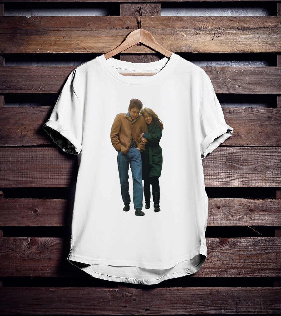 Bd Freewheelin' Couple Stroll 1960S Vintage Style T-Shirt