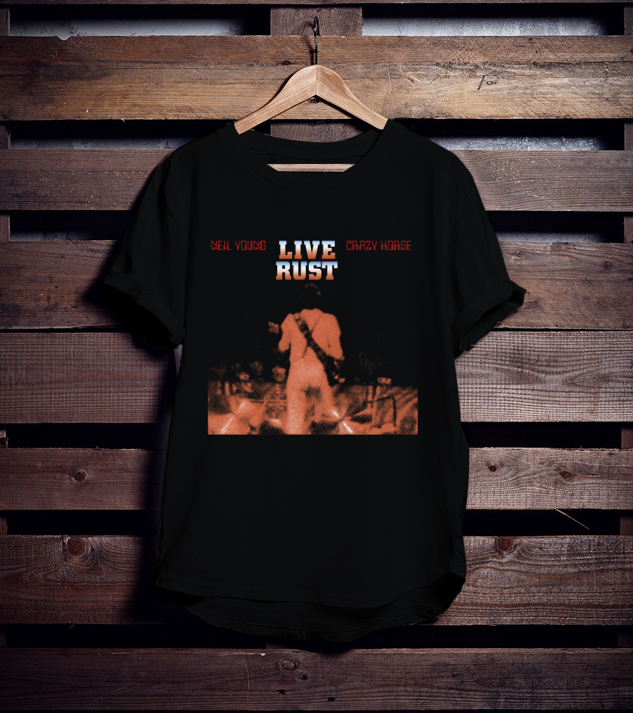 Neil Young Live Rust Crazy Horse Backstage Performance 1978 T-Shirt