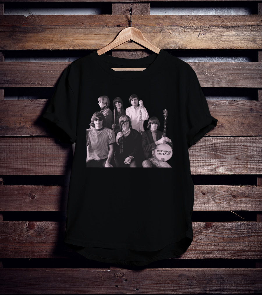 Jefferson Airplane Vintage Band Photo T-Shirt