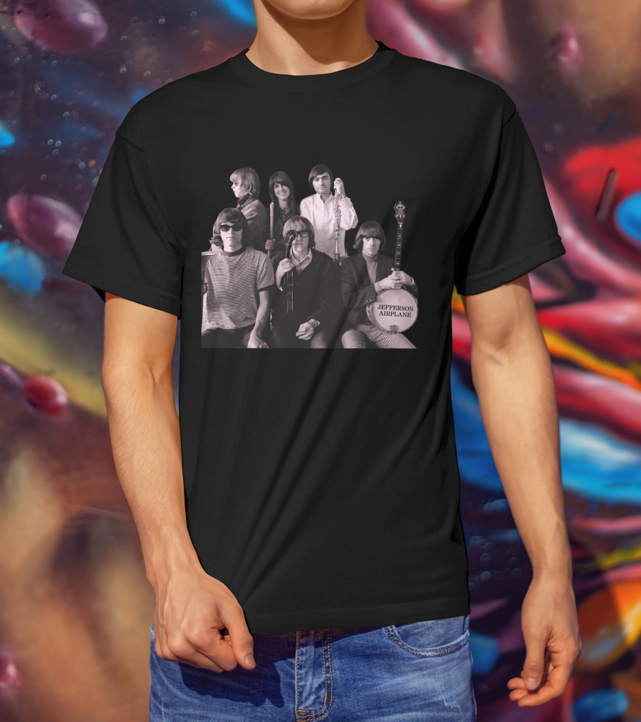 Jefferson Airplane Vintage Band Photo T-Shirt