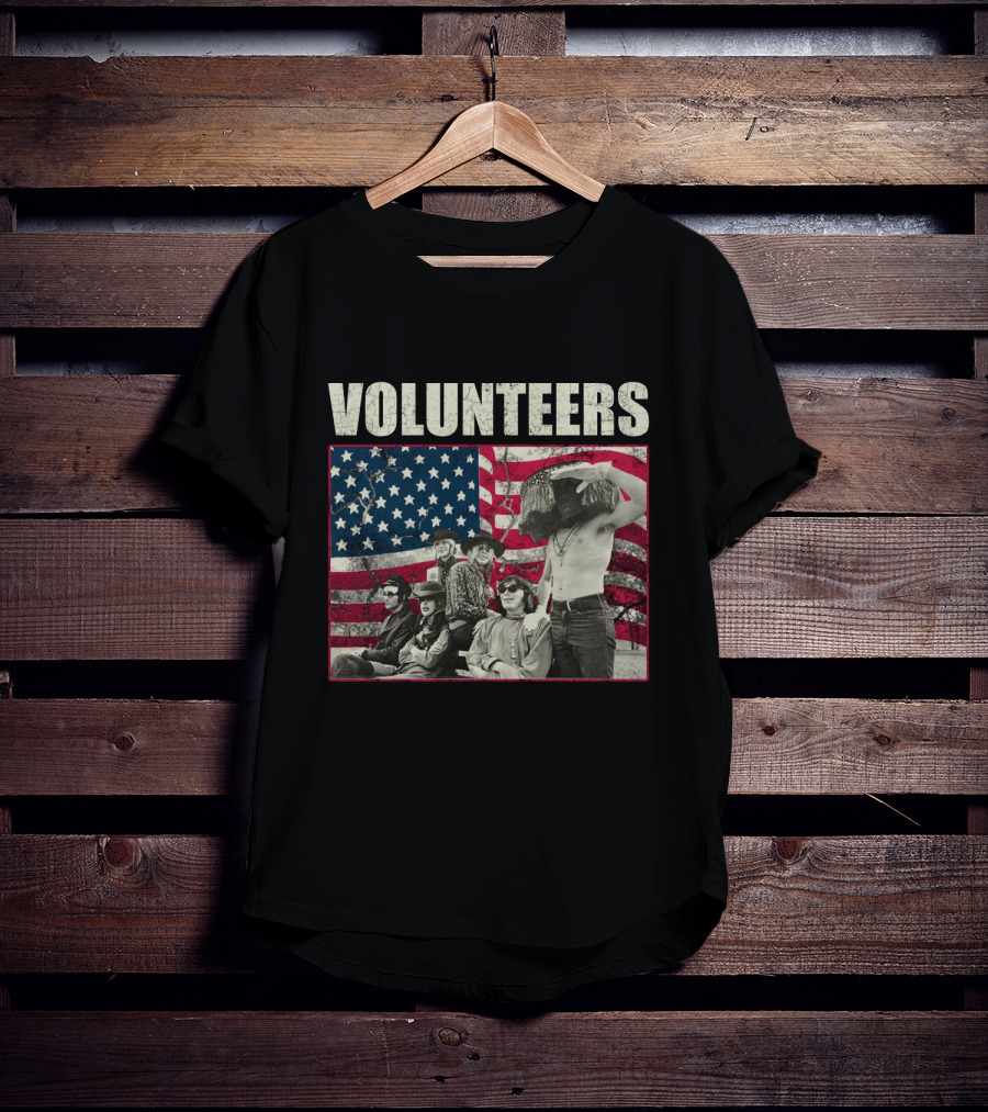 Volunteers Jefferson Airplane American Flag Band Photo T-Shirt