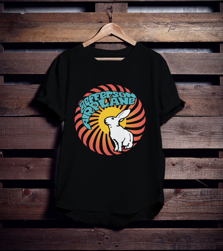 Jefferson Airplane Psychedelic Rabbit Swirl T-Shirt