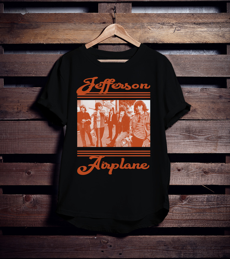Jefferson Airplane Retro Band Photo T-Shirt