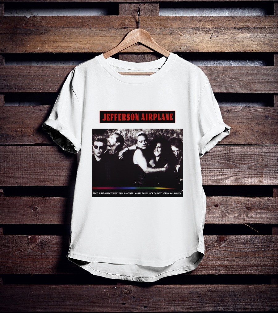 Jefferson Airplane Featuring Grace Slick Paul Kantner Marty Balin Jack Casady Jorma Kaukonen T-Shirt