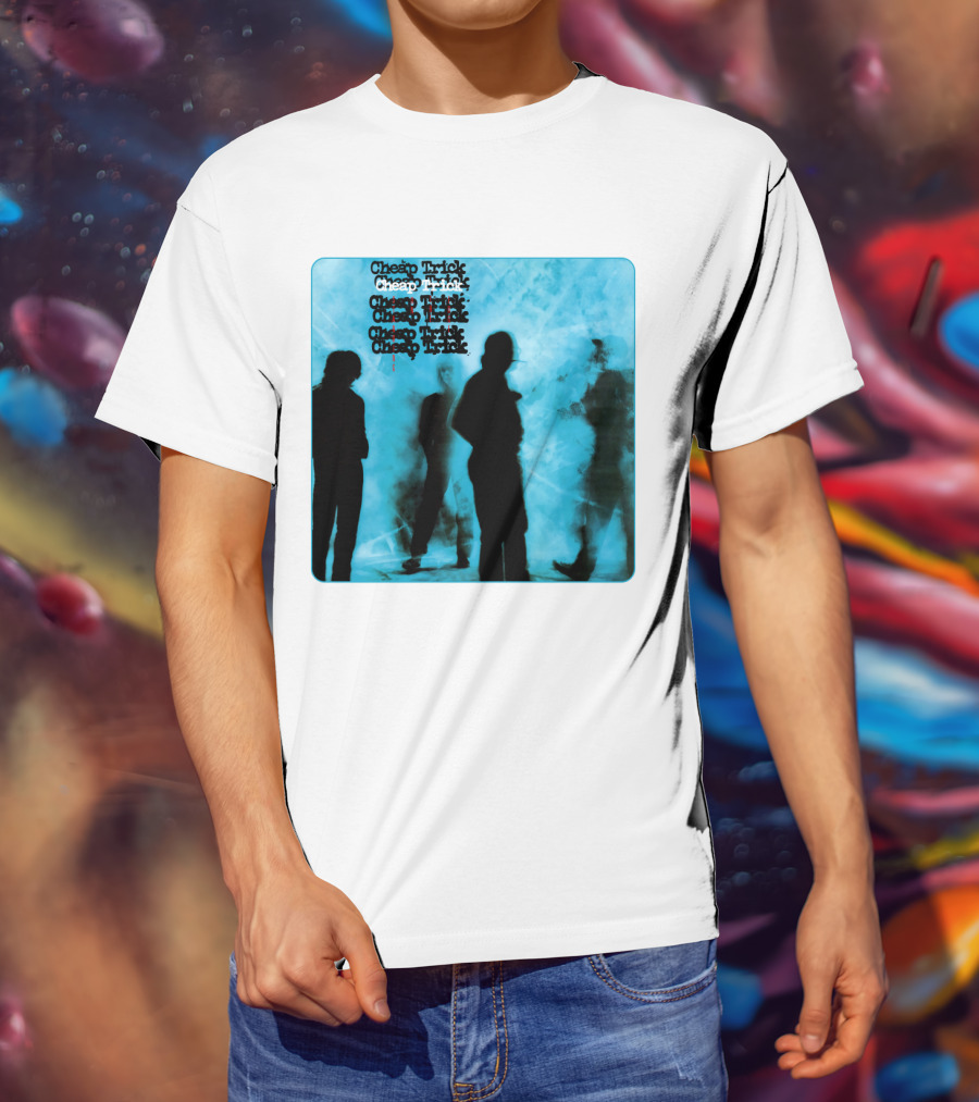 Cheap Trick Silhouettes Blue T-Shirt