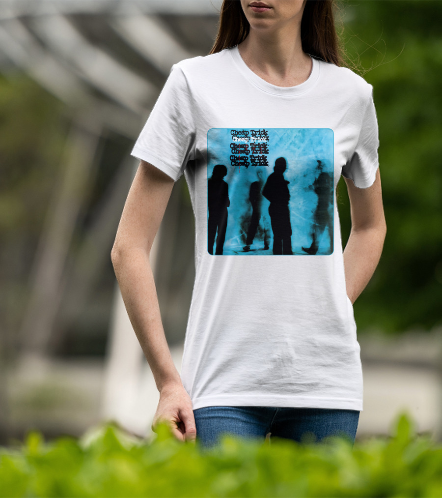 Cheap Trick Silhouettes Blue T-Shirt