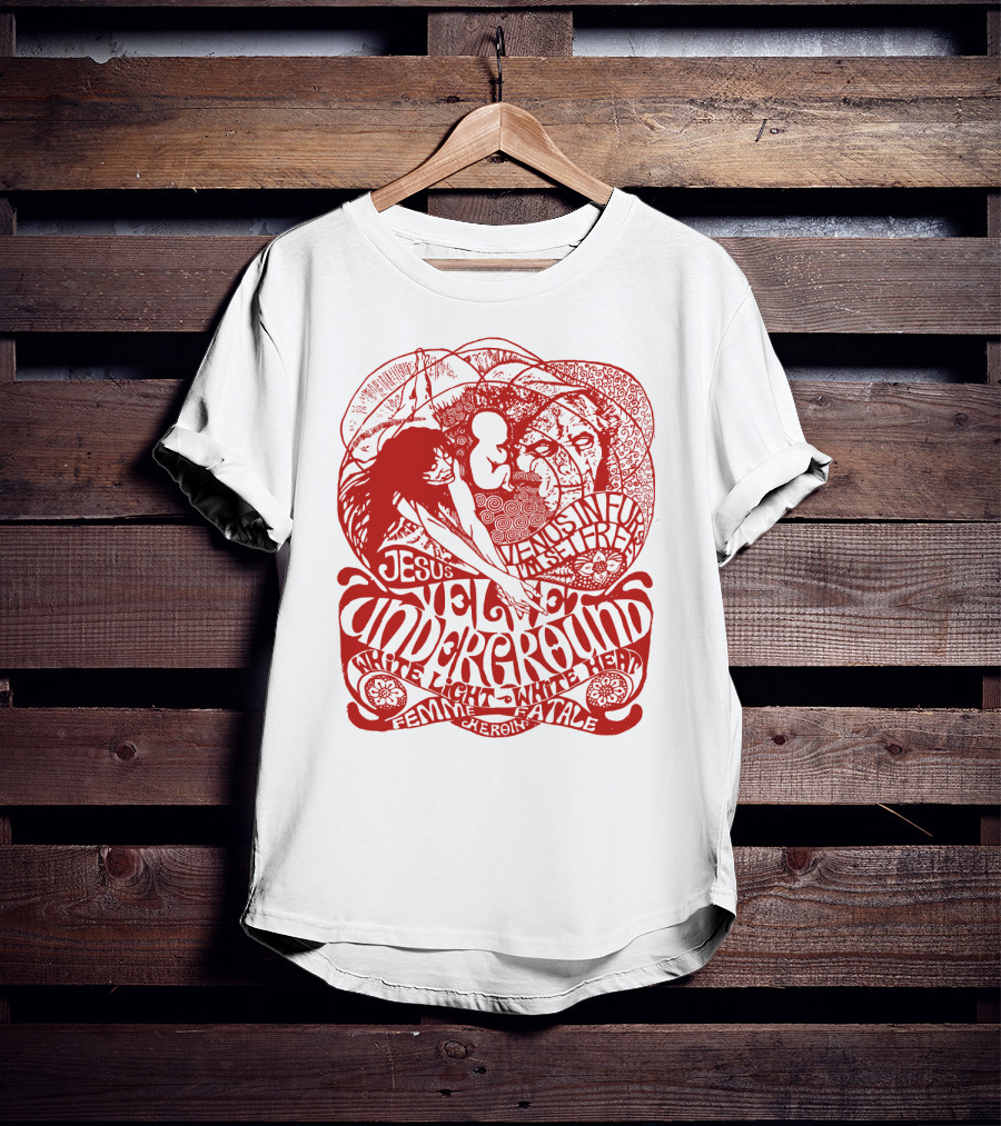 Velvet Underground White Light White Heat Femme Fatale Jesus T-Shirt