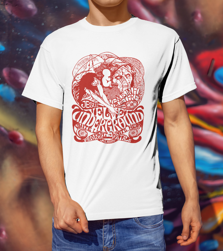 Velvet Underground White Light White Heat Femme Fatale Jesus T-Shirt