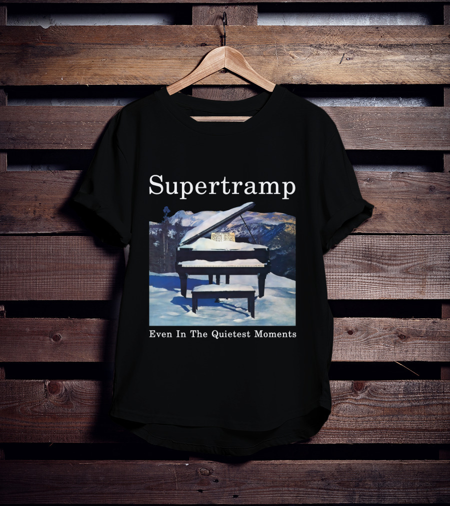 Supertramp Even In The Quietest Moments Piano Mountain Scene T-Shirt
