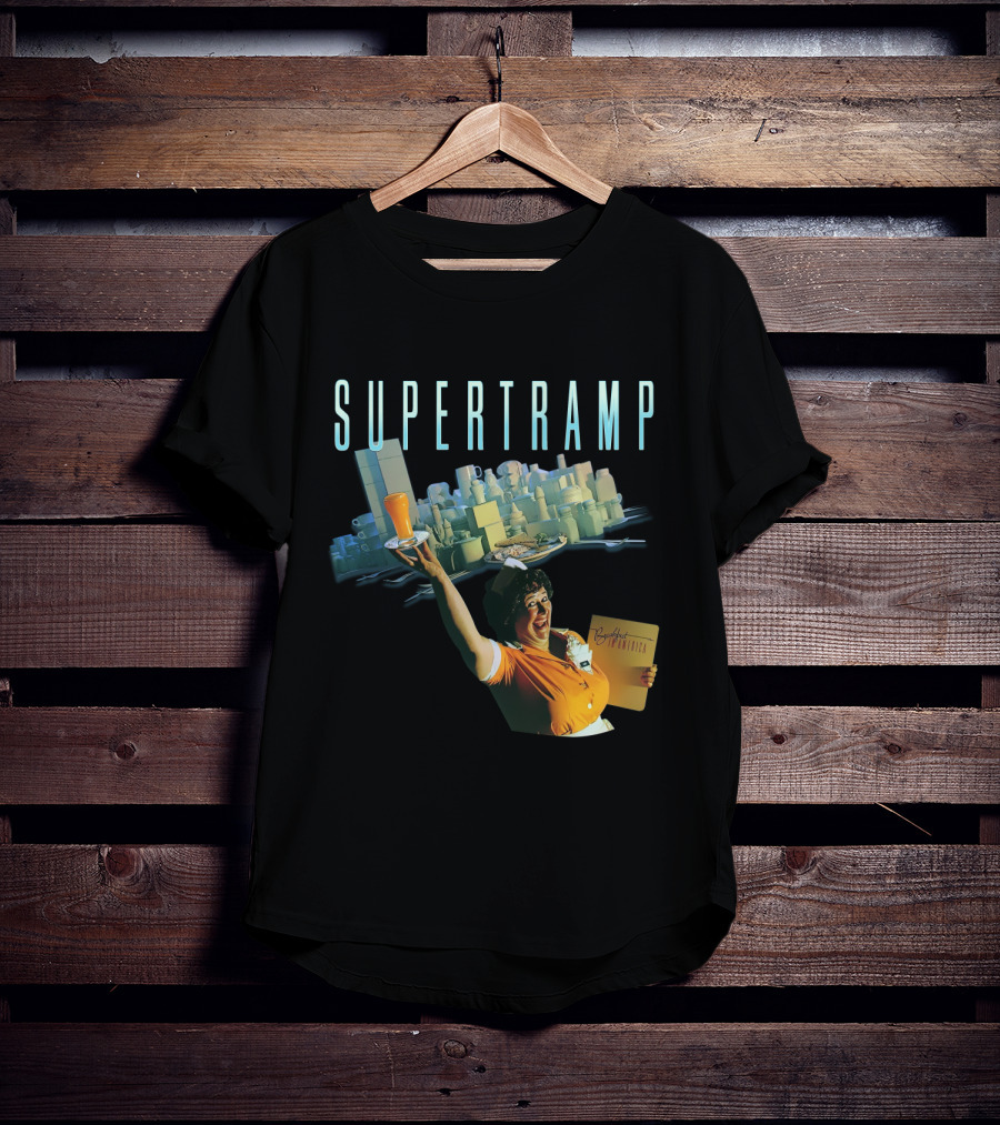 Supertramp Breakfast In America Waitress Album Cover T-Shirt