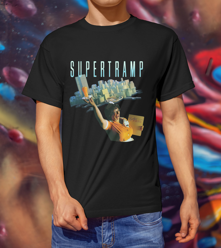Supertramp Breakfast In America Waitress Album Cover T-Shirt