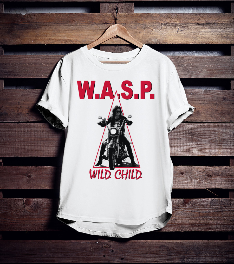 W.a.s.p. Wild Child Motorcycle Rider T-Shirt
