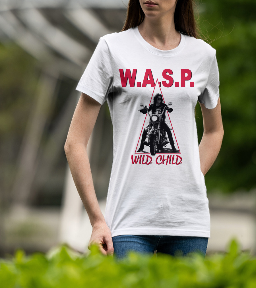 W.a.s.p. Wild Child Motorcycle Rider T-Shirt