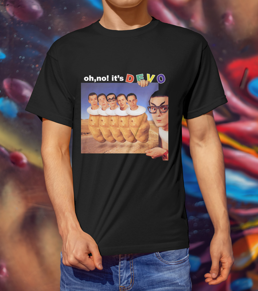 Oh No It's Devo Band Potato Heads T-Shirt