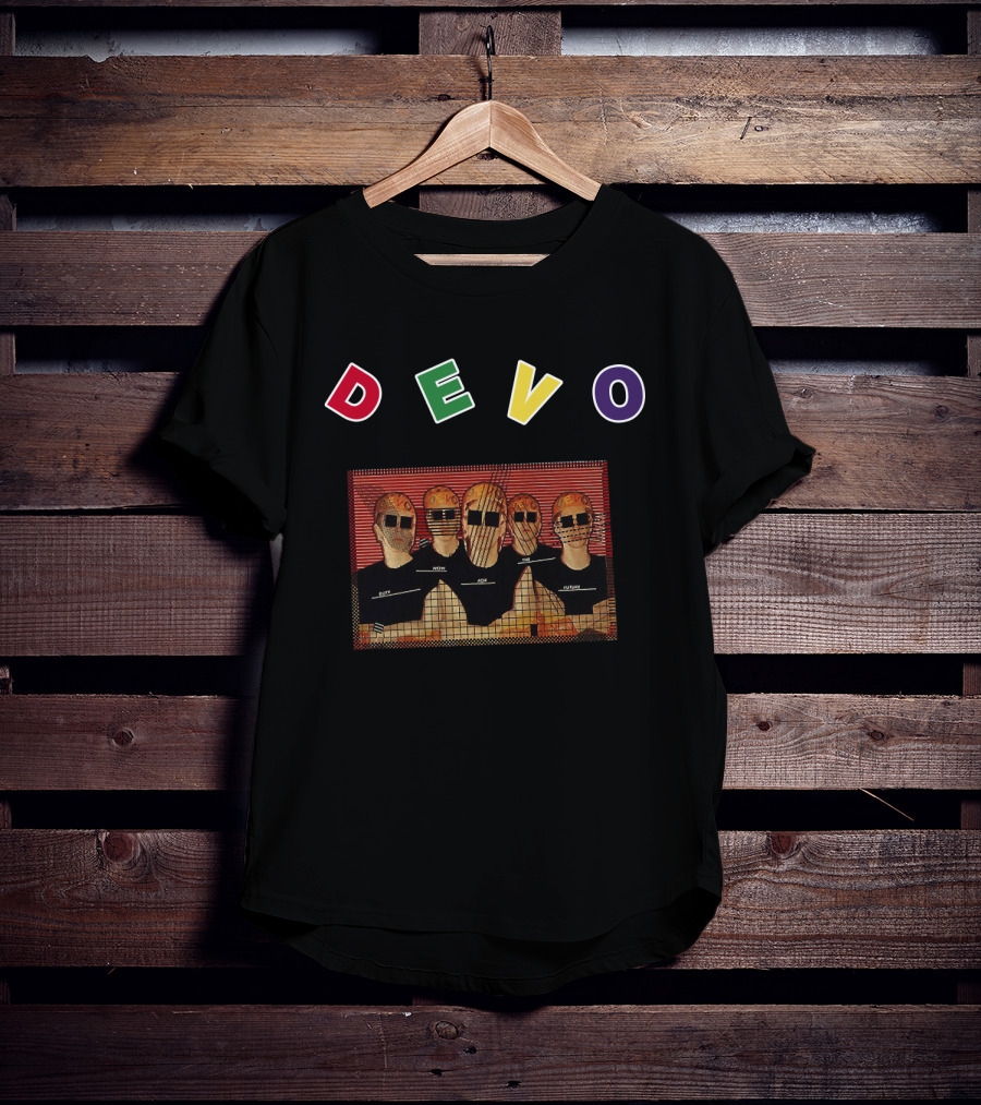 Devo Band Members In Futuristic Outfits And Helmets T-Shirt