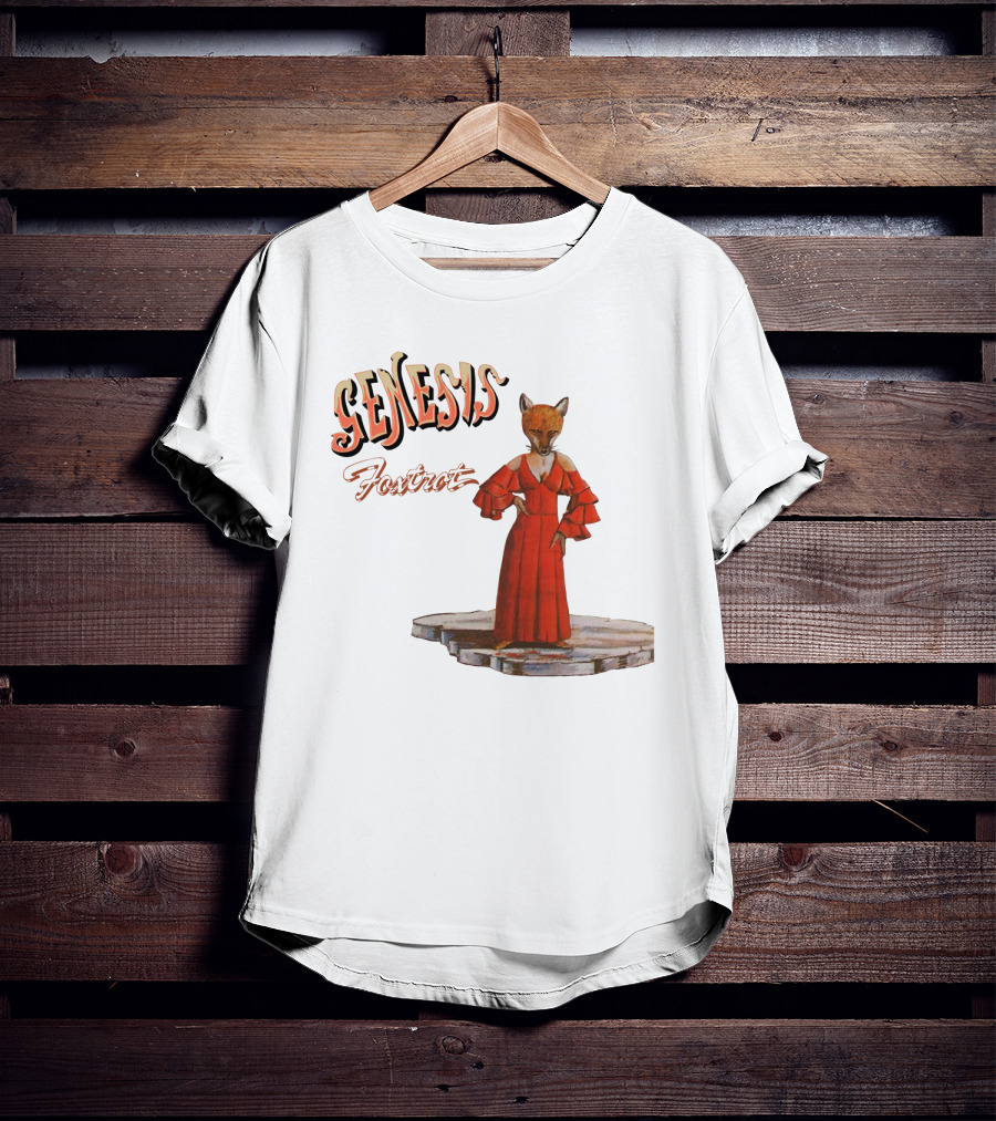 Genesis Foxtrot Fox In Red Dress On Stage T-Shirt