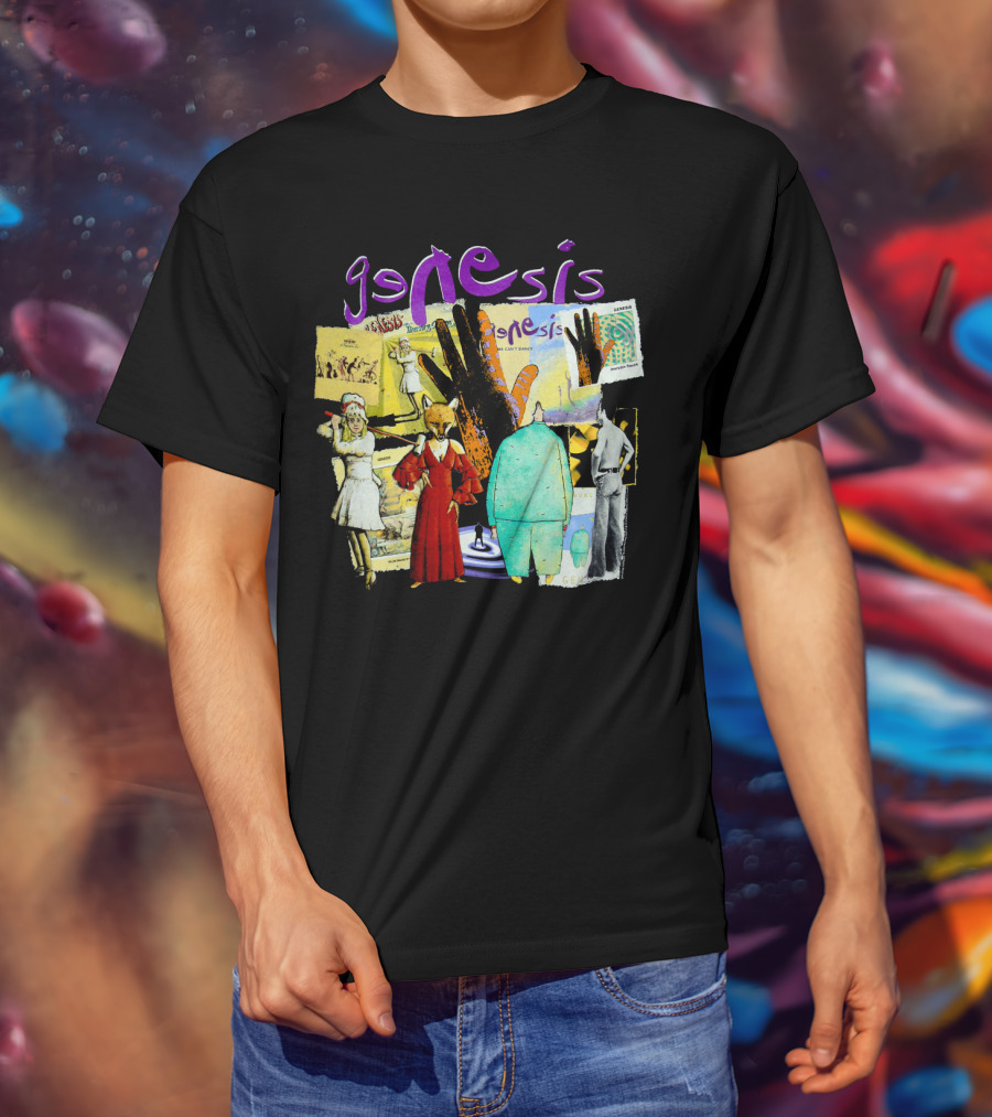 Genesis Collage Retro Album Art Compilation T-Shirt