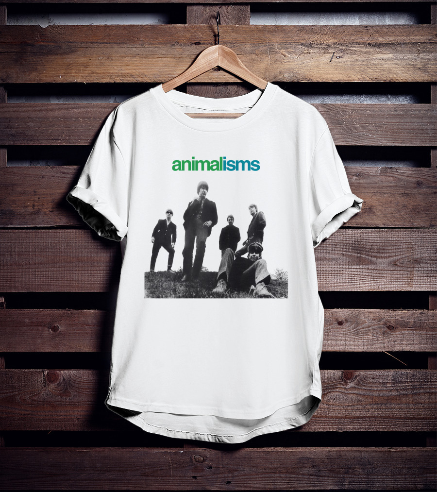 Animalisms Album 1966 Black And White Band Members T-Shirt