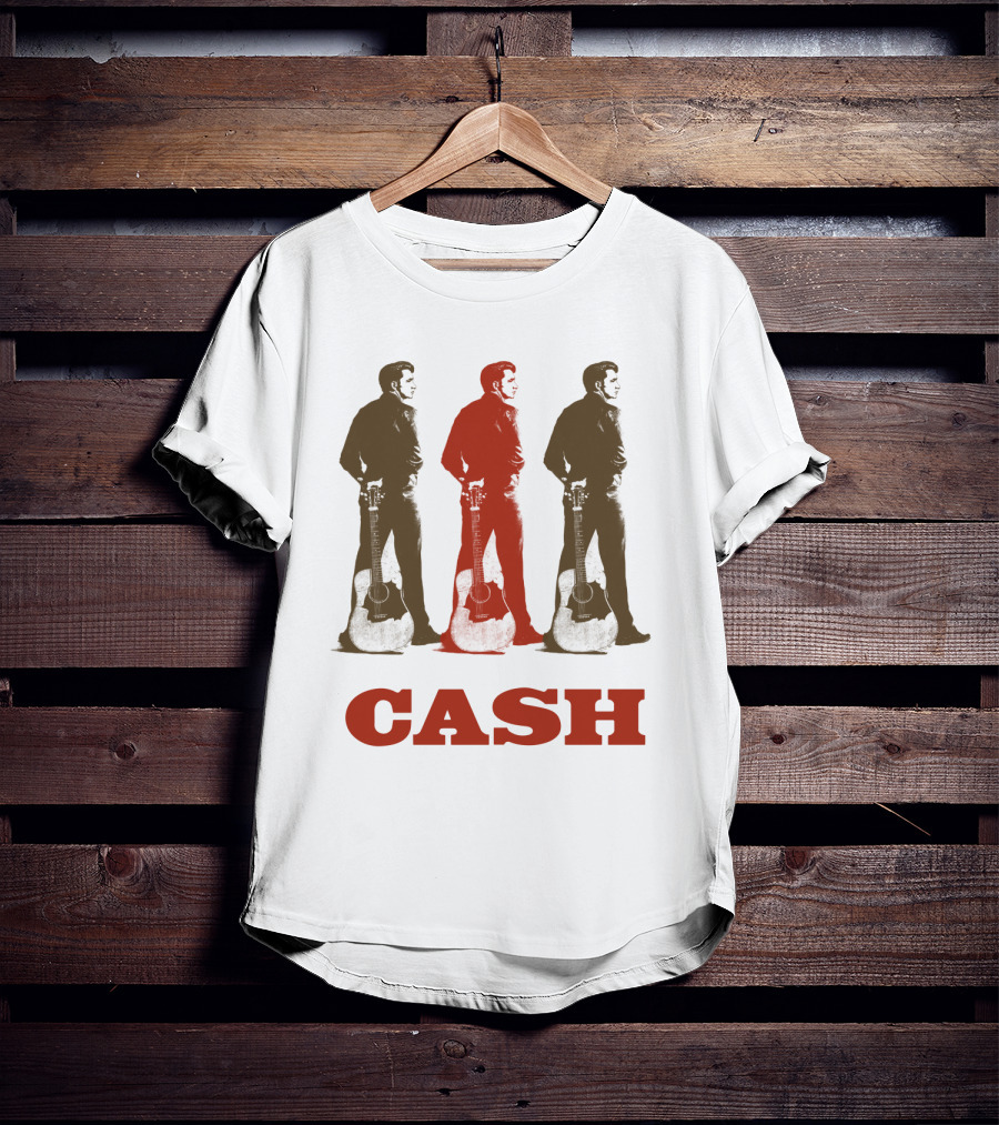 Cash Triptych Guitar Stance T-Shirt