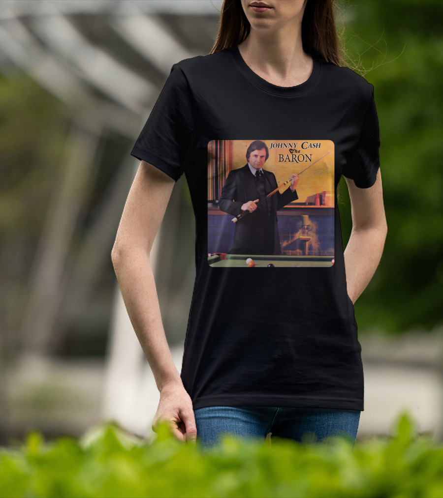 Johnny Cash The Baron Billiards Album Cover T-Shirt