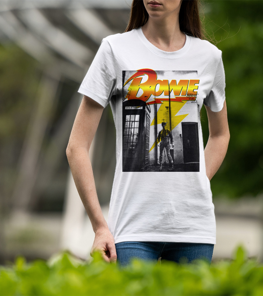 Bowie Norman Couture Furs Telephone Box Lightning Bolt T-Shirt