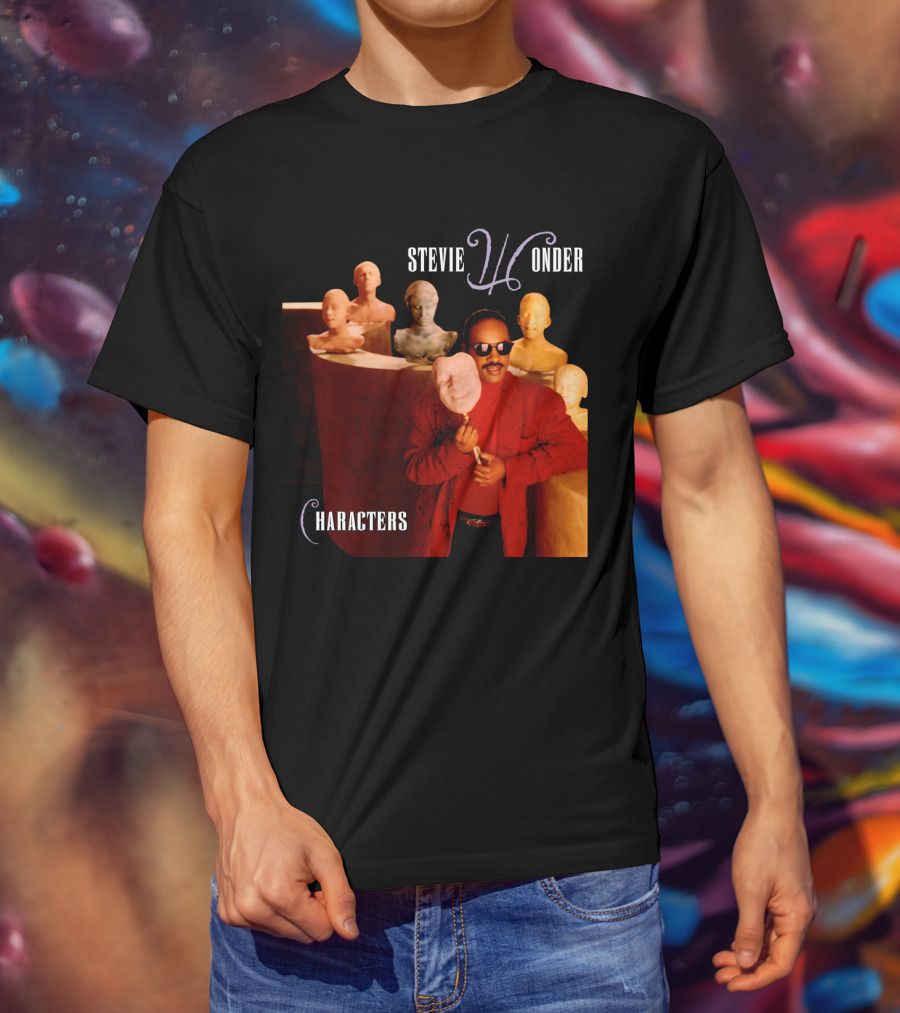 Stevie Wonder Characters T-Shirt