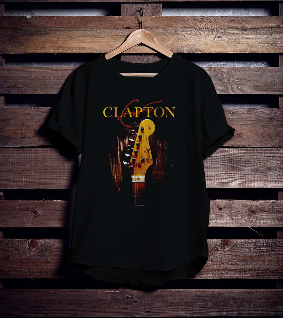 Clapton Guitar Headstock Art T-Shirt