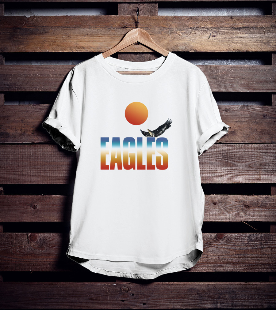 Eagles Flying Sunset T-Shirt