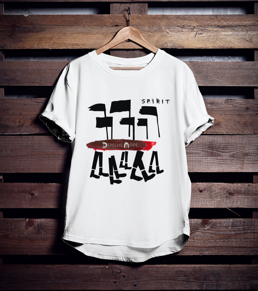 Depeche Mode Spirit Album Art Flag Walkers T-Shirt