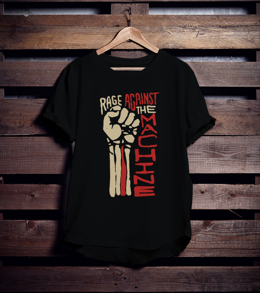 Rage Against The Machine Fist Skeleton T-Shirt
