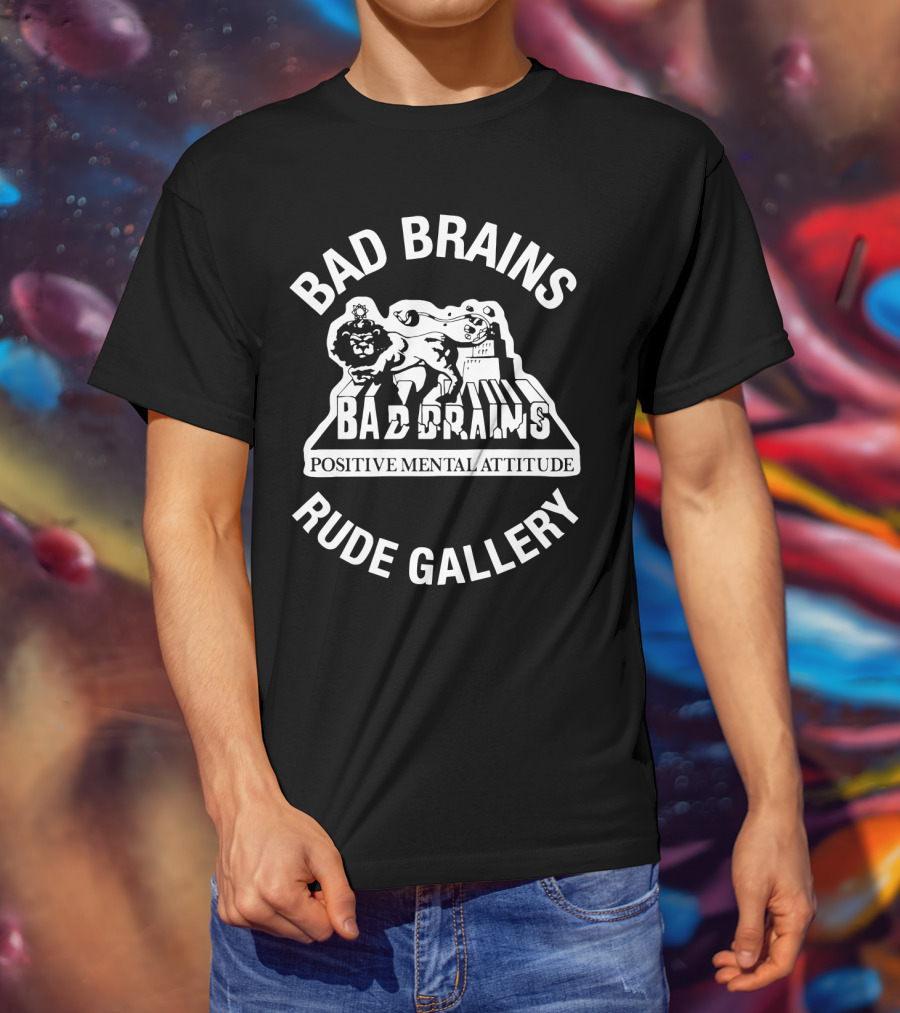 Bad Brains Positive Mental Attitude Rude Gallery T-Shirt