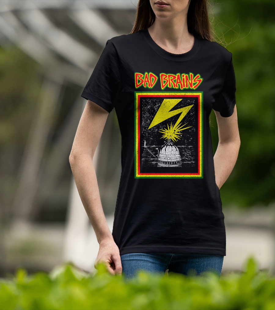 Bad Brains Capitol Lightning Bolt Explosion T-Shirt