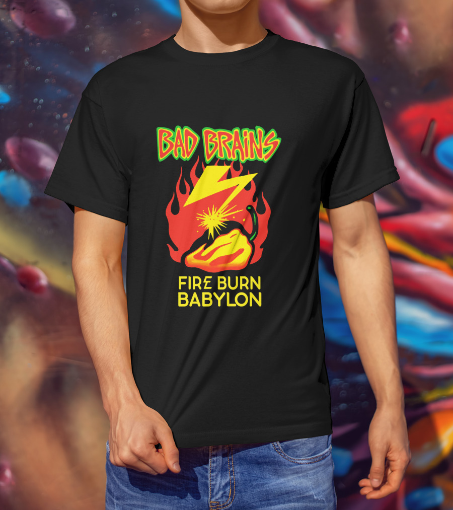 Bad Brains Fire Burn Babylon T-Shirt