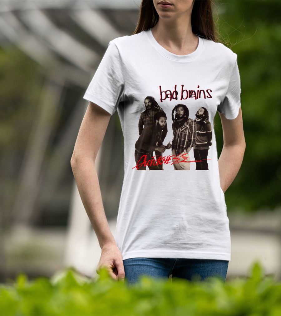 Bad Brains Attitude Vintage Band Photo T-Shirt