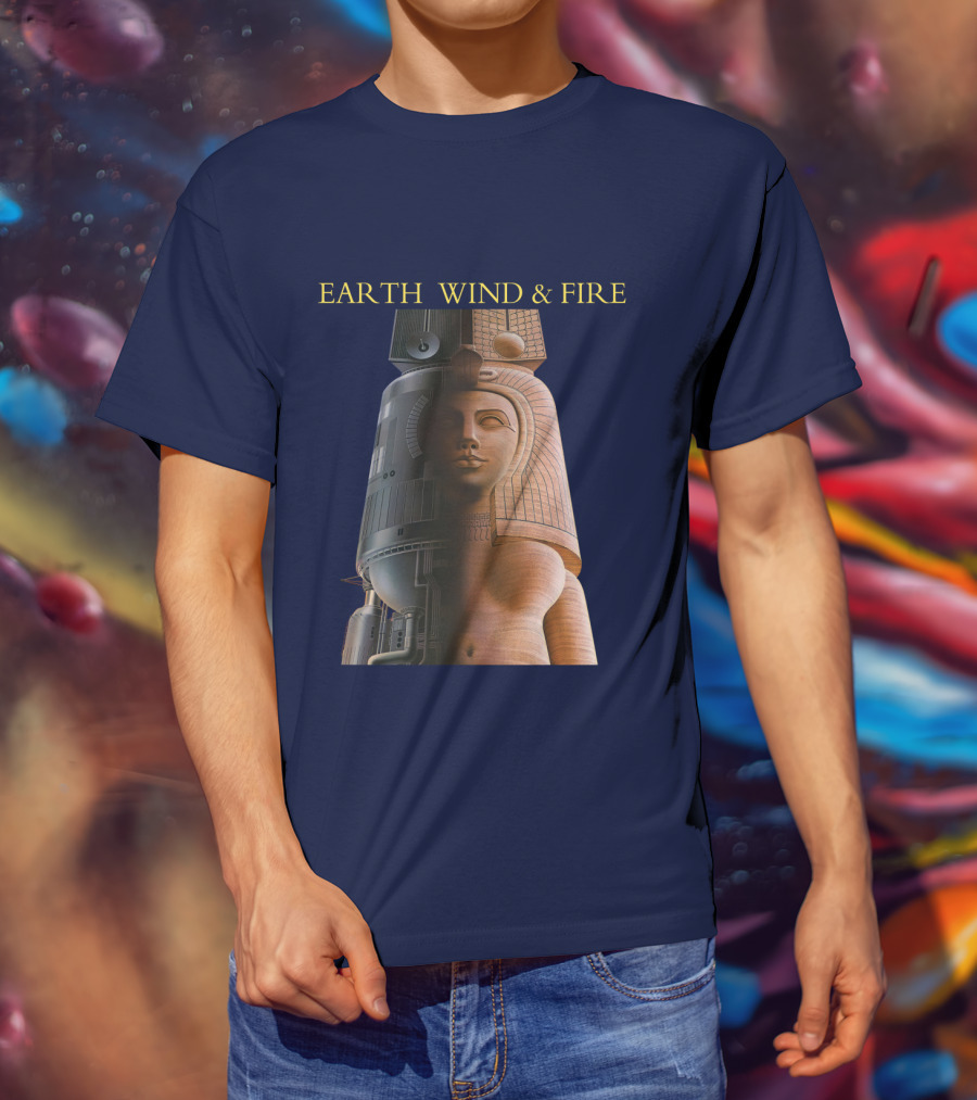 Earth Wind & Fire Iconic Futuristic Egyptian Pharaoh T-Shirt